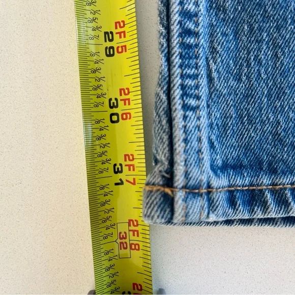 Abercrombie Curve Love High Rise 90s Relaxed Jeans Medium Wash 27 Long - Picture 14 of 14